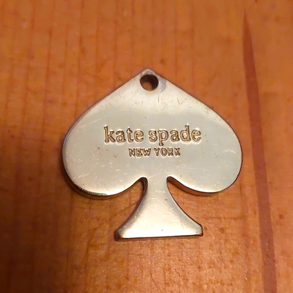 Jewelry - Kate SPADE GOLDTONE PENDANT Part Keychain Tag